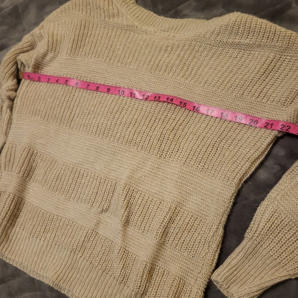 Olive & Oak Women's Knit Sweater, Beige Brown, Medium - Picture 9 of 9